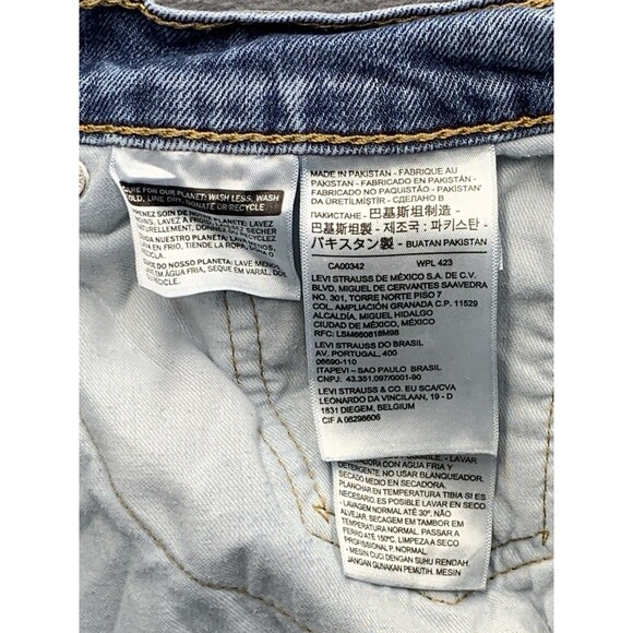 Levi's 505 Denim Jeans Men's Straight Regular Fit Blue Medium Wash Size 32X32 - Picture 13 of 16